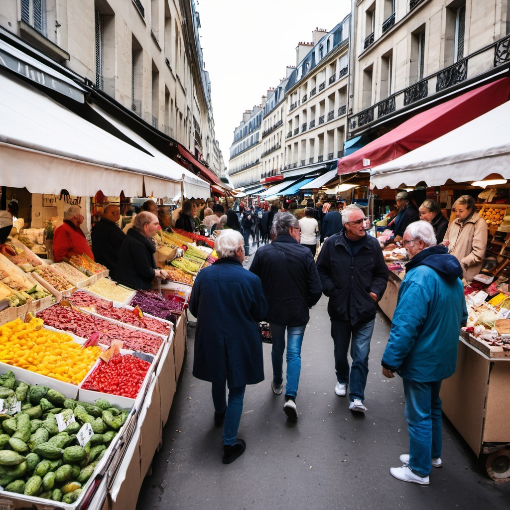 People at a local market