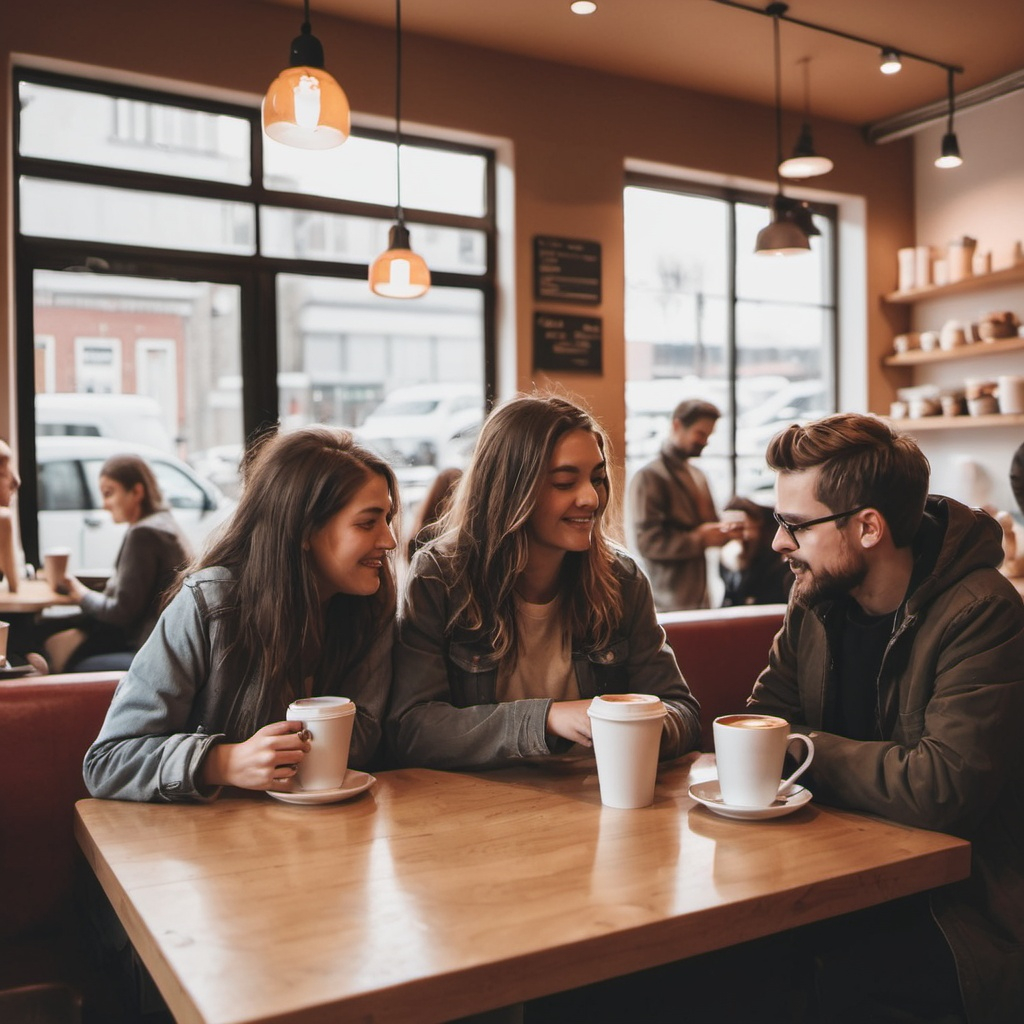 Dos professionals aprofitant una pausa per fer un cafè a Sant Cugat